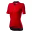 Castelli Anima 3 Womens Short Sleeve Jersey - Red/Black