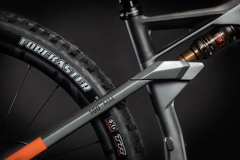 Cube Ams 100 C:68 TM 29er 2021 Full Suspension MTB - Flashgrey/Orange-4