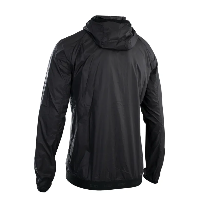 Ion Logo Hooded Wind Jacket - Black-1