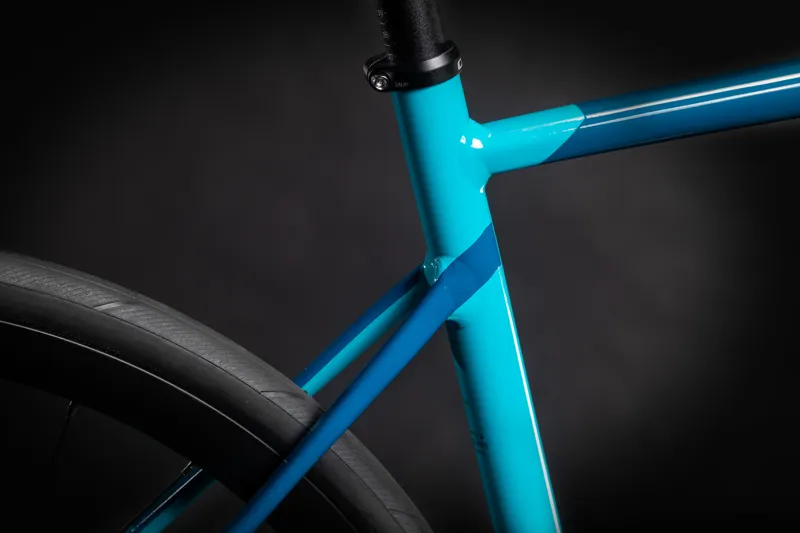 Cube Attain Race 2021 Road Bike - Petrol/Orange-3