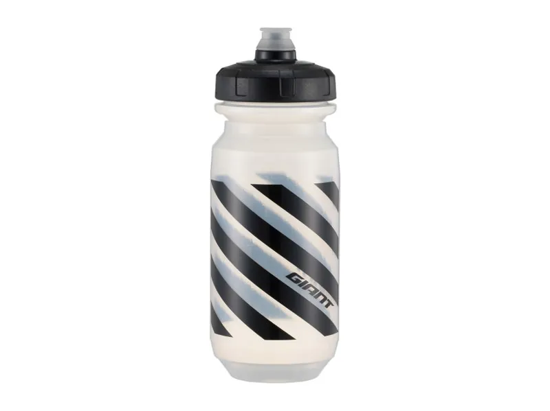 Giant Doublespring Transparent Water Bottle - Clear/Black - 600ml