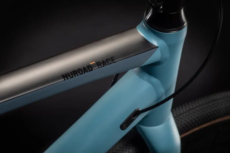 Cube Nuroad Race 2021 Gravel Road Bike - Greyblue/Orange-1