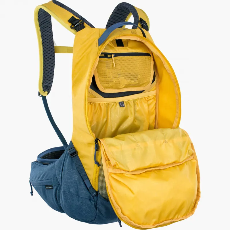 Evoc Trail Pro Protector 16 Litres Backpack - Curry/Denim-4