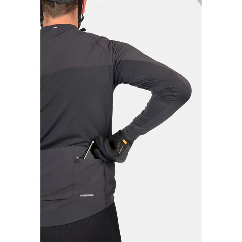 Endura GV500 Men's Long Sleeve Jersey - Black-2