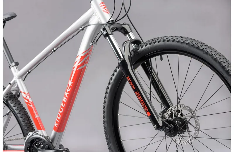 Ridgeback Terrain 4 27.5 inch 2025 Hardtail Mountain Bike - Grey/Red-4