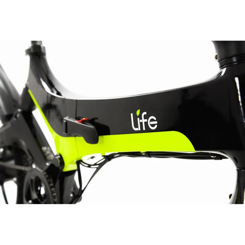 Li-Fe Force 20w 2023 Electric Folding Bike - Black/Green-3