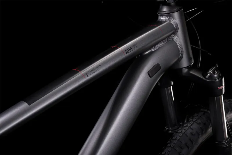 Cube Aim EX 27.5/29er Hardtail Mountain Bike - Grey/Red-2