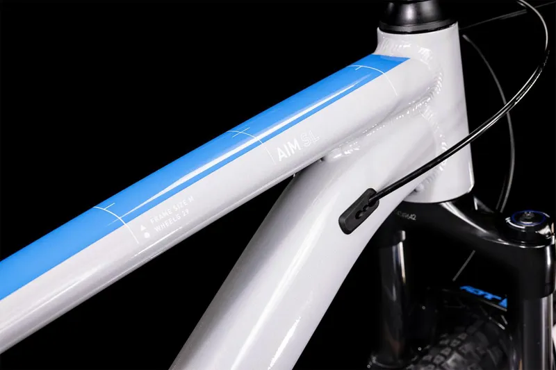 Cube Aim SL 27.5/29er Hardtail Mountain Bike - Prismagrey/Blue/Red-2