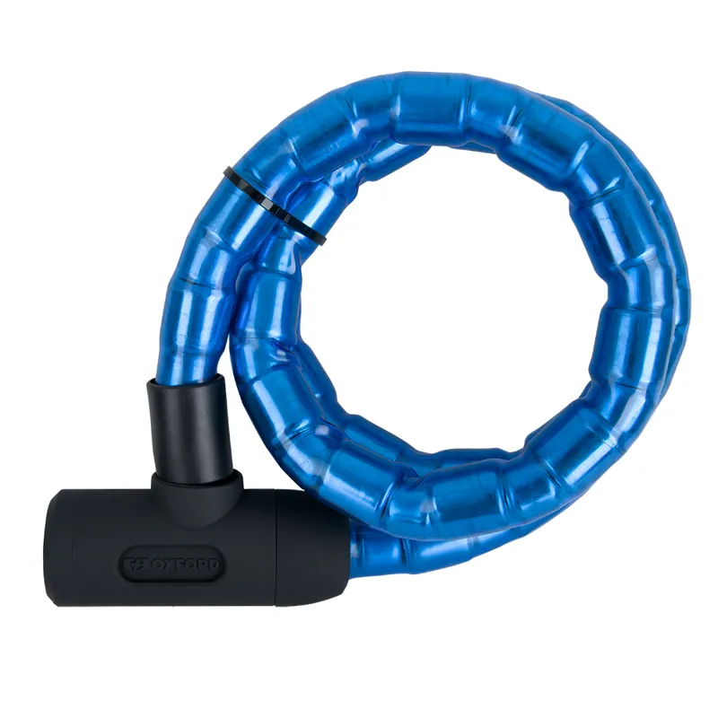 Oxford Barrier Armoured Cable Lock - 1.4m x 25mm - Blue