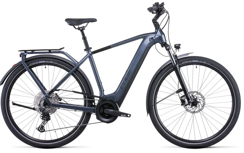 Cube Touring Hybrid Pro 625 2022 Electric Urban Bike - Grey/Black