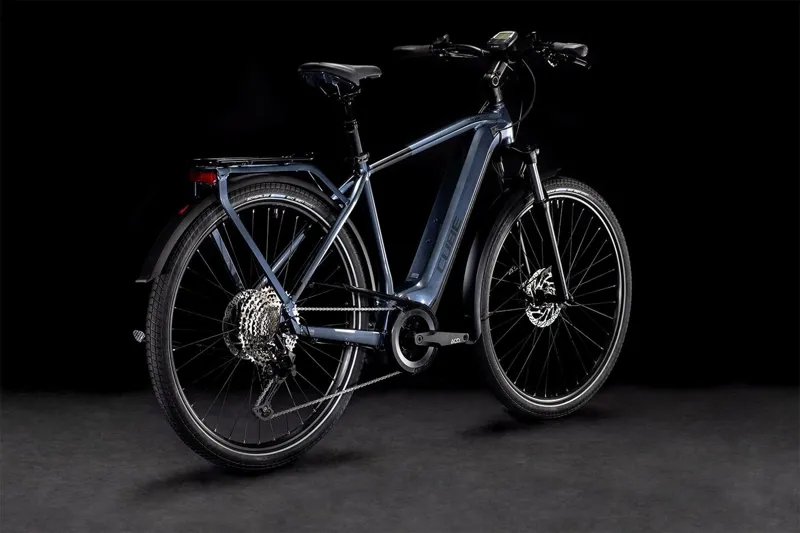 Cube Touring Hybrid Pro 625 2022 Electric Urban Bike - Grey/Black-1