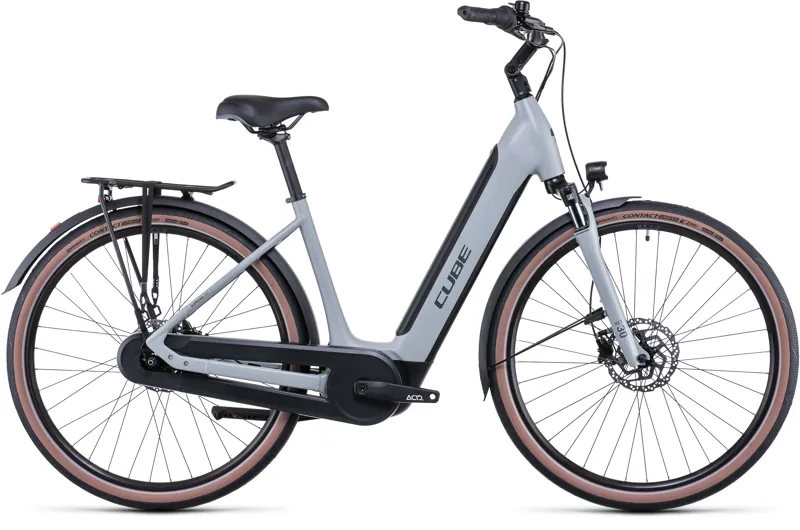 Cube Supreme Hybrid One 400 2022 Electric Urban Bike - Lunar/Grey