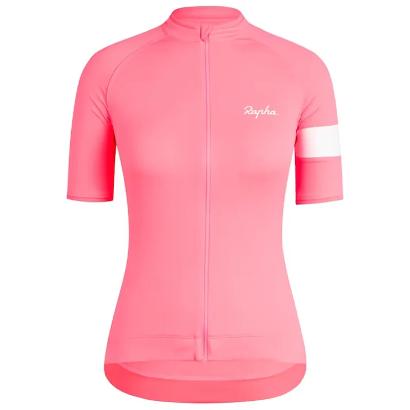 Rapha Core Women's Cycling Short Sleeve Jersey - Visibility Pink
