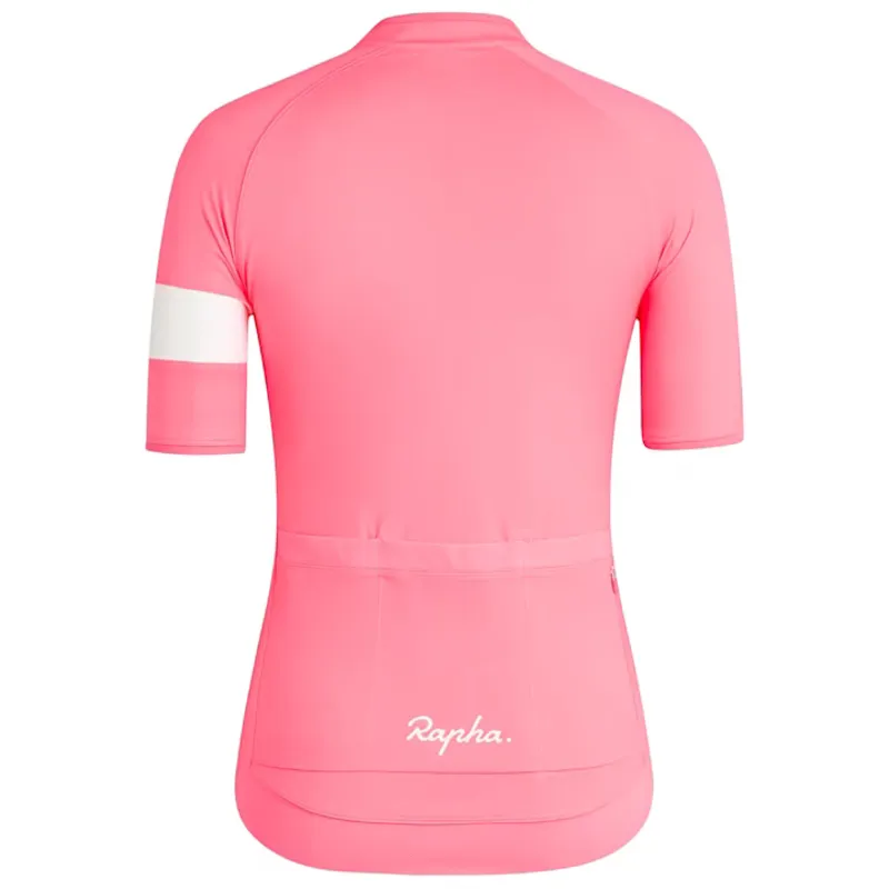 Rapha Core Women's Cycling Short Sleeve Jersey - Visibility Pink-1