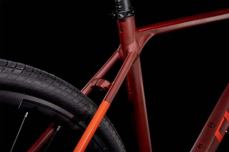 Cube SL Road Flat Bar Road Bike - Darkred/Red-3