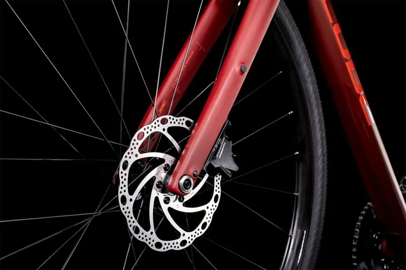 Cube SL Road Flat Bar Road Bike - Darkred/Red-5