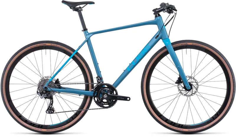 Cube SL Road Race 2022 Flat Bar Road Bike - Blue/Blue