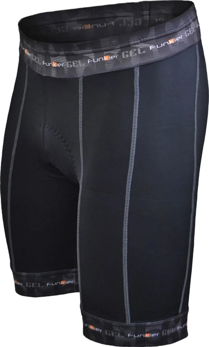 Funkier Apex-Gel Mens 14 Panel Gel Shorts - Black
