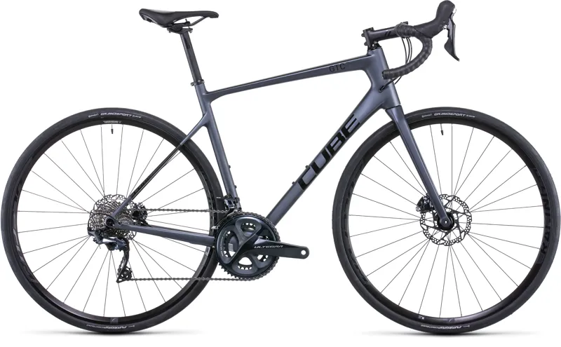 Cube Attain GTC SL 2022 Carbon Road Bike - Grey/Carbon