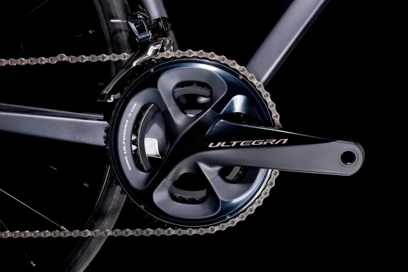 Cube Attain GTC SL 2022 Carbon Road Bike - Grey/Carbon-4