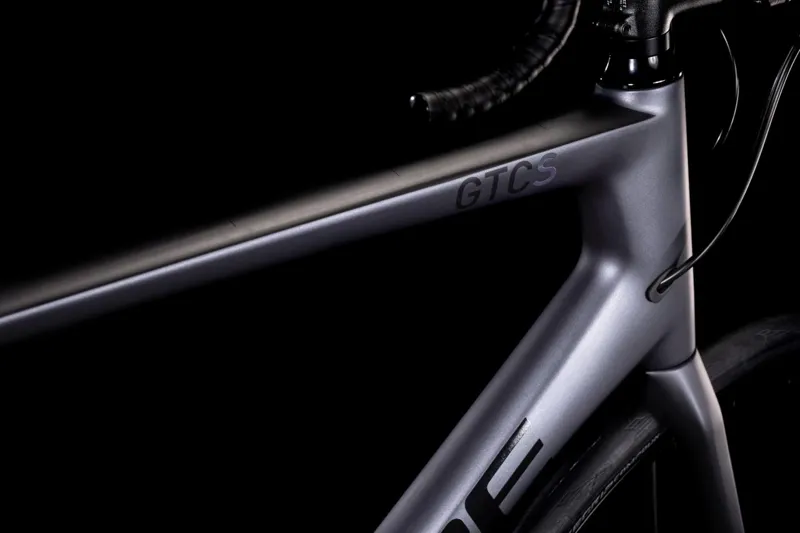 Cube Attain GTC SL 2022 Carbon Road Bike - Grey/Carbon-1