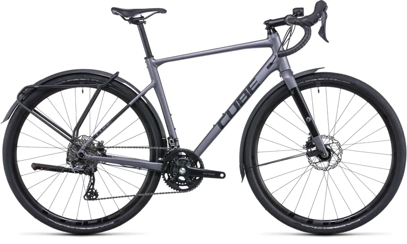 Cube Nuroad Race FE Gravel Road Bike - Grey/Black