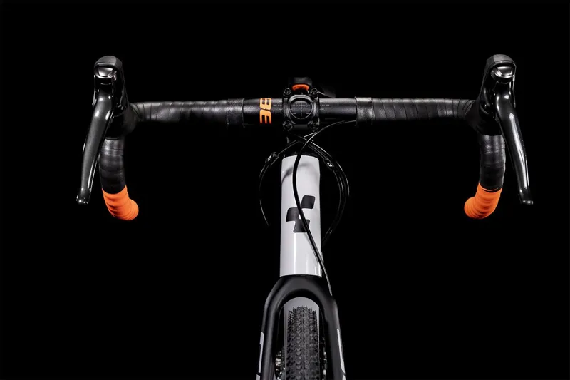 Cube Cross Race 2022 Cyclocross Bike - Grey/Orange-3