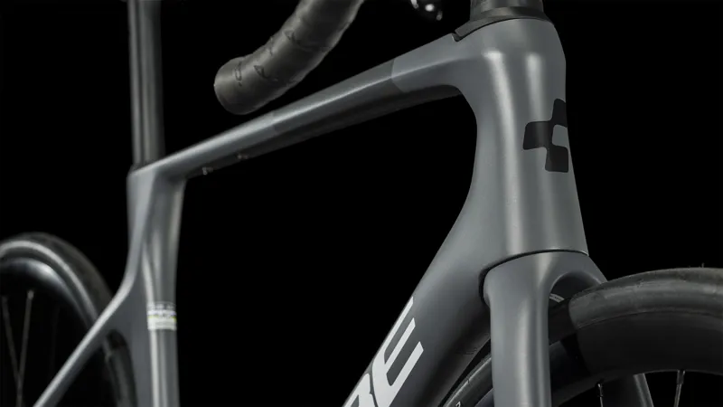 Cube Agree C:62 2024 Carbon Di2 Road Race Bike - Grey/Black-5