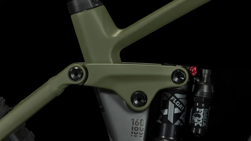 Cube Stereo Hybrid 160 HPC TM 750 27.5 2024 Electric MTB - Grey/Olive-5
