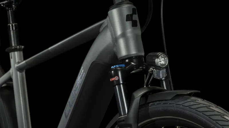 Cube Touring Hybrid EXC 625 2024 Electric Hybrid Bike - Grey/Metal-5