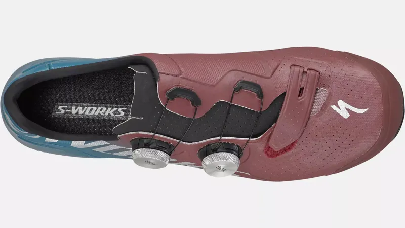 Specialized S-Works Recon MTB Shoes - Tropical Teal/ Maroon/Silver-2