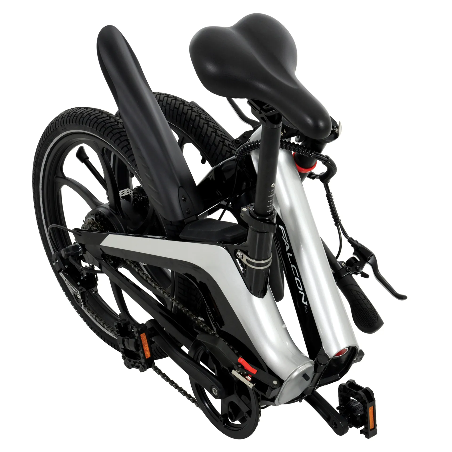 Falcon Flo 2023 Electric Folding Bike - Black/Silver