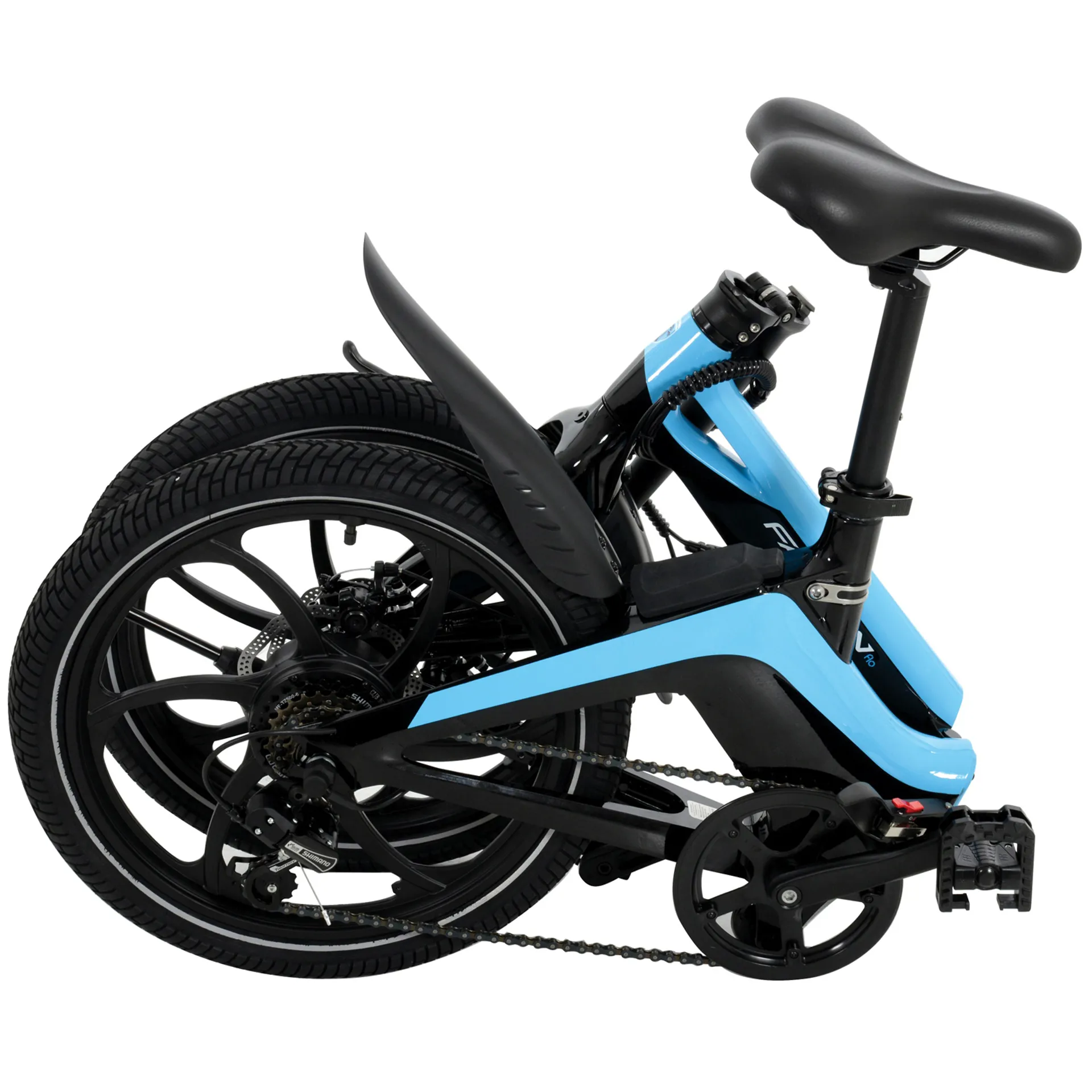 Falcon Flo 2023 Electric Folding Bike - Black/Blue