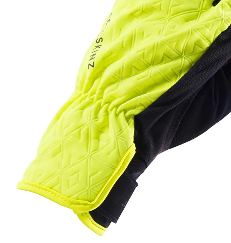 SealSkinz Womens All Weather Cycle Gloves Black/Hi Vis Yellow