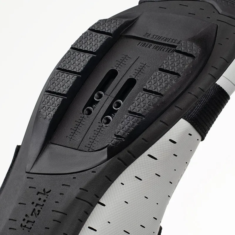 Fizik X4 Terra Powerstrap Gravel Road Shoes - Grey/Black-4