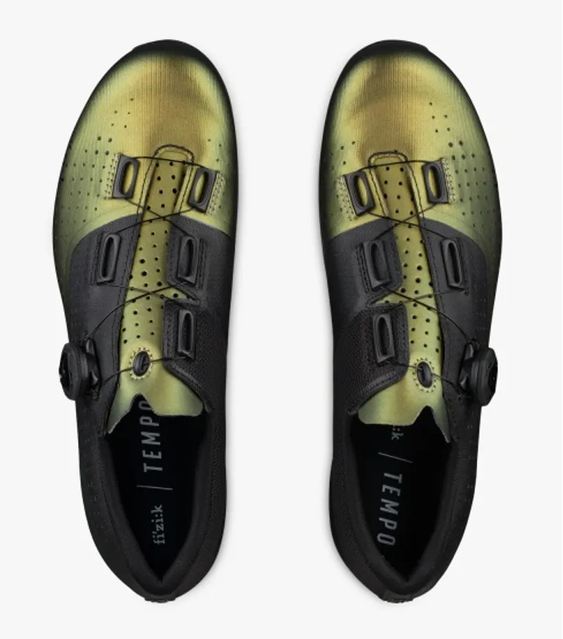 Fizik R4 Tempo Overcurve Road Shoes - Iridescent Green/Black-2