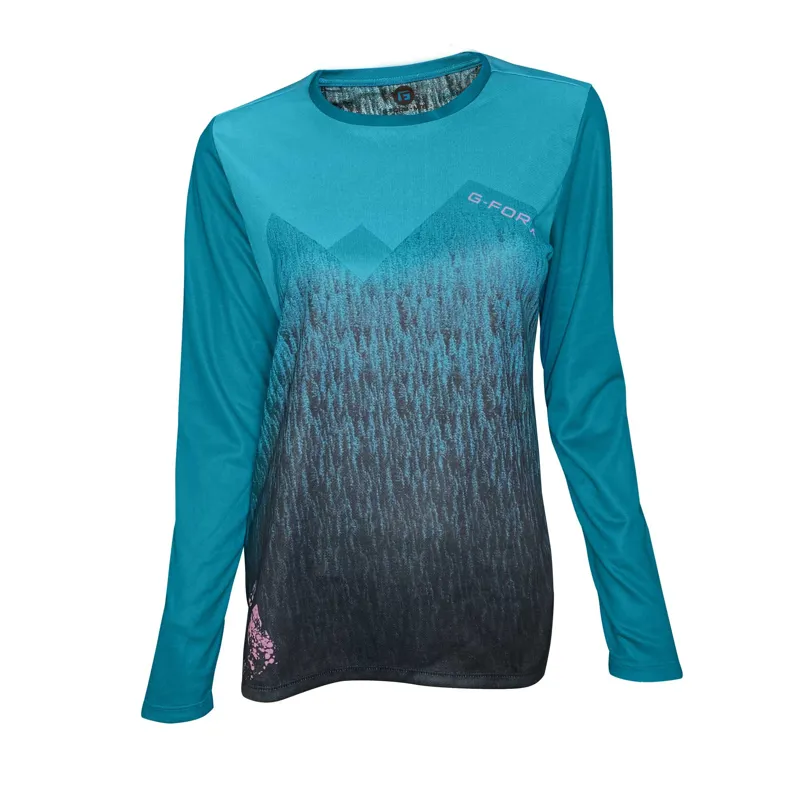 G-Form Summit Women's Long Sleeve Jersey - Dusk/White