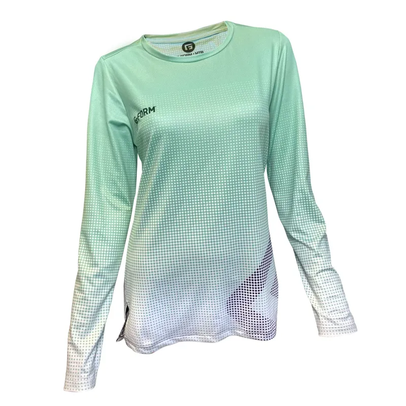 G-Form Fade Women's Long Sleeve Jersey - Mint/White