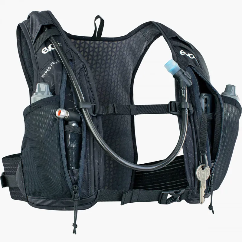 Evoc Hydro Pro 3L Hydration Pack + 1.5L Bladder Backpack - Black-6