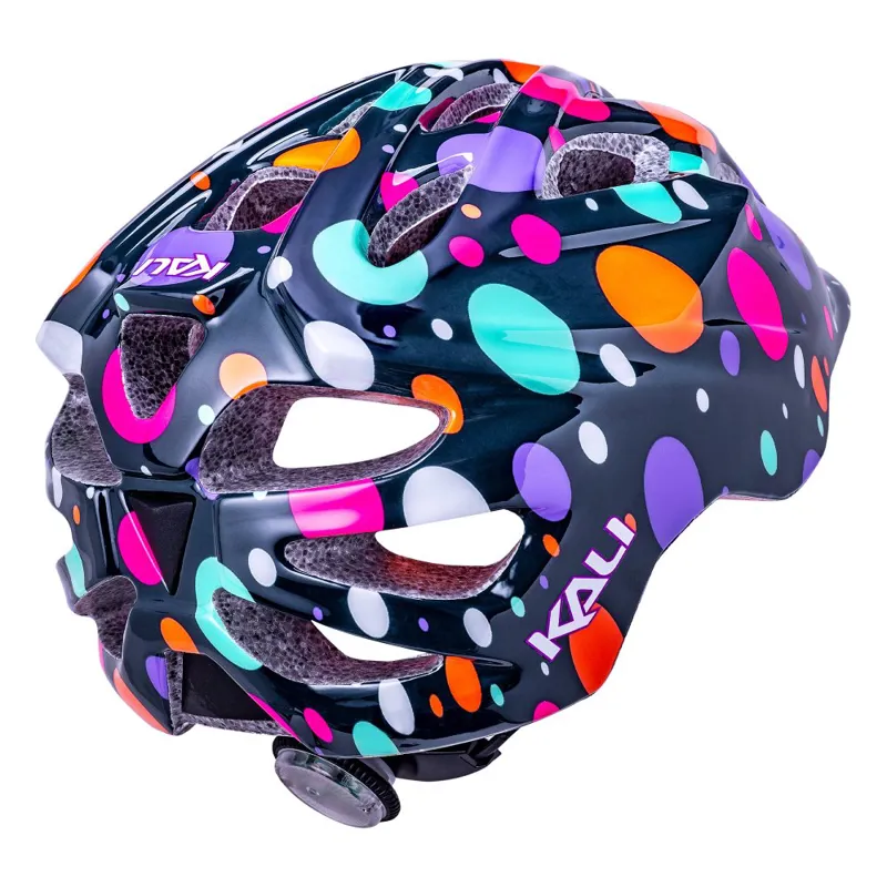 Kali Chakra Child Lighted Kids Helmet - Confetti Gloss Teal-2