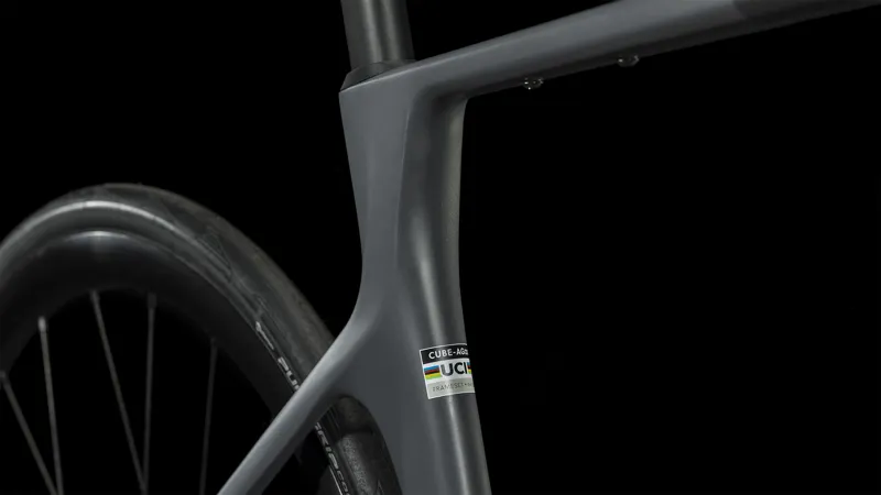 Cube Agree C:62 2024 Carbon Di2 Road Race Bike - Grey/Black-6