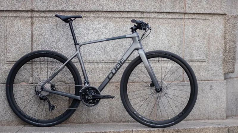 Cube Nulane C:62 SLT 2024 Gravel Flat Bar Road Bike - Prizm Silver-1