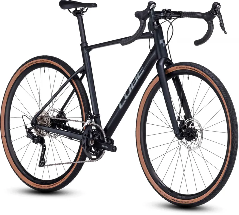 Cube Nuroad Pro 2024 Gravel Road Bike - MetalBlack / Grey-1