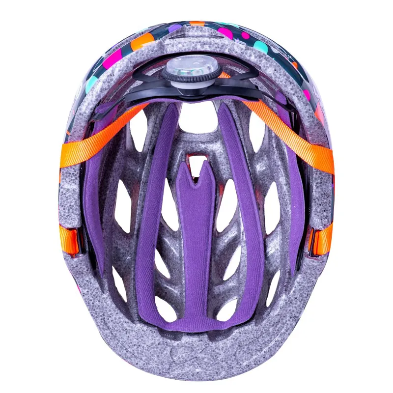 Kali Chakra Child Lighted Kids Helmet - Confetti Gloss Teal-3