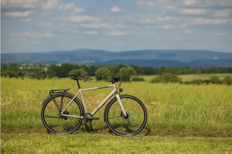 Cube Travel Exc 2024 Hybrid Bike - Oatgrey/Taupe-7