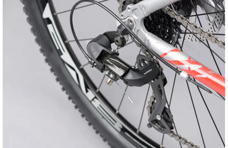 Ridgeback Terrain 4 27.5 inch 2025 Hardtail Mountain Bike - Grey/Red-7