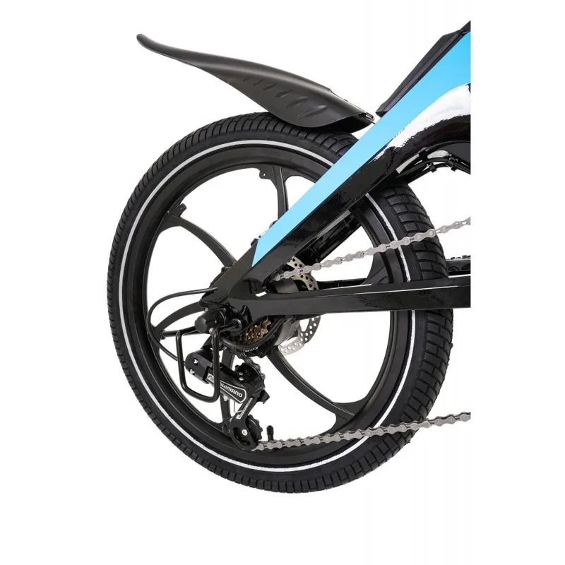 Li-Fe Flo 20w 2022 Electric Folding Bike - Black/Blue-7