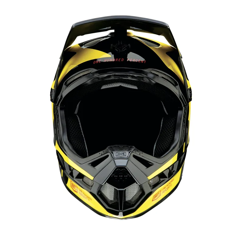 100 Percent Aircraft Composite Full Face Helmet - LTD Neon Yellow-1