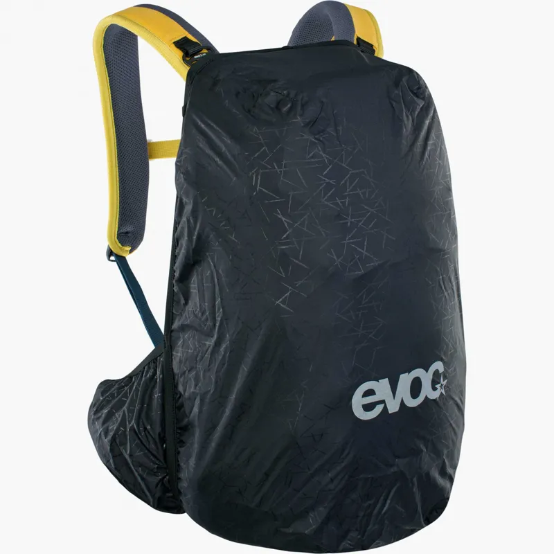 Evoc Trail Pro Protector 26 Litre Backpack - Curry/Denim-8