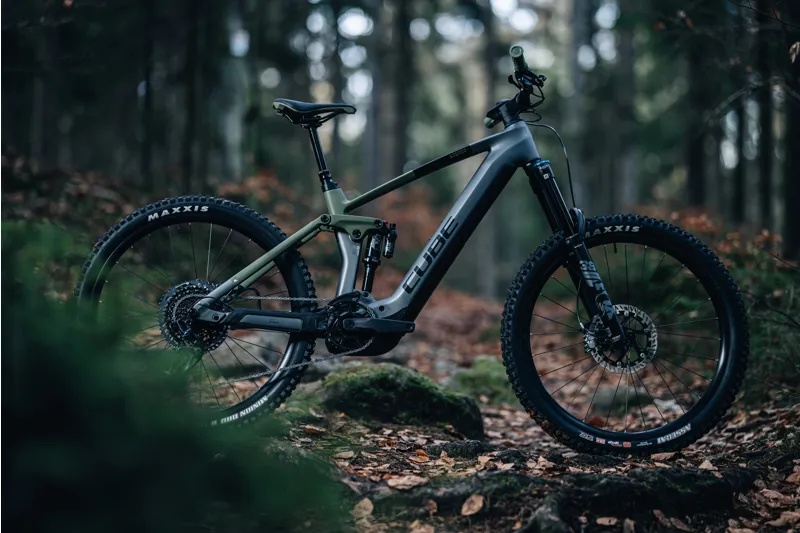 Cube Stereo Hybrid 160 HPC TM 750 27.5 2024 Electric MTB - Grey/Olive-8